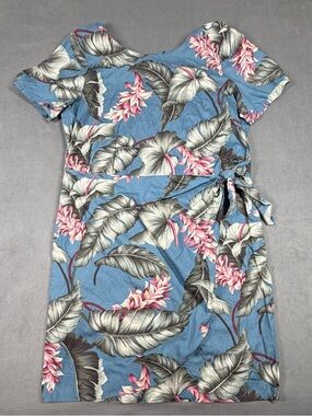Hilo Hattie Blue Tropical Floral Dress